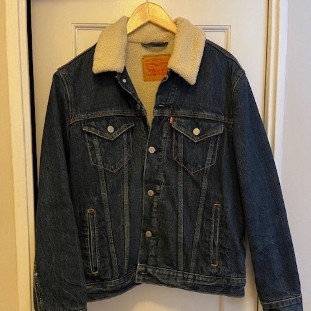 Levi's Denim Sherpa Jacket | Size Medium